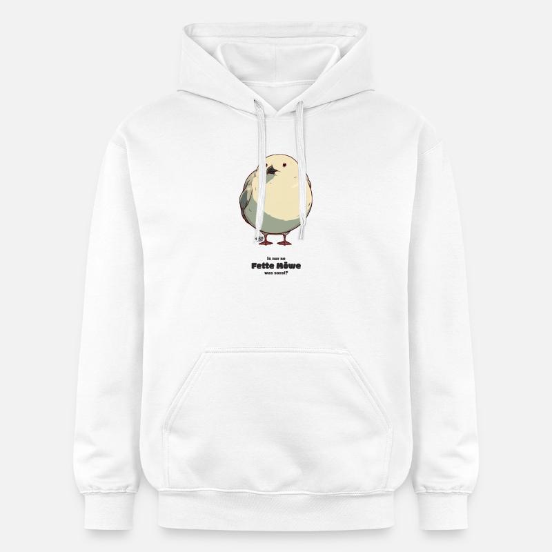 Grosse mouette - Sweat à capuche Softstyle® Gildan Unisexe - blanc