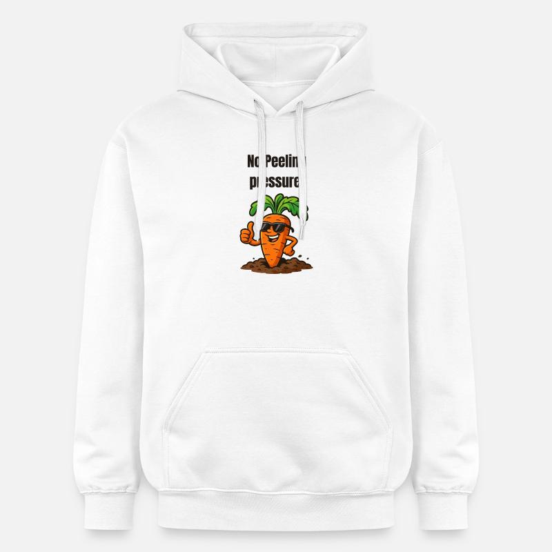 Pas d’épluche de carotte - Sweat à capuche Softstyle® Gildan Unisexe - blanc