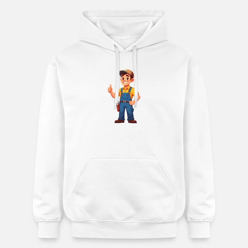 Mechaniker oder Handwerker - Gildan Unisex Softstyle® Midweight Hoodie - Weiß