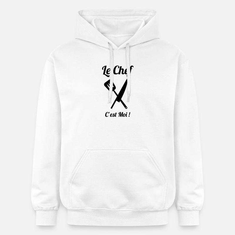 Le chef de cuisine, c’est moi - Sweat à capuche Softstyle® Gildan Unisexe - blanc
