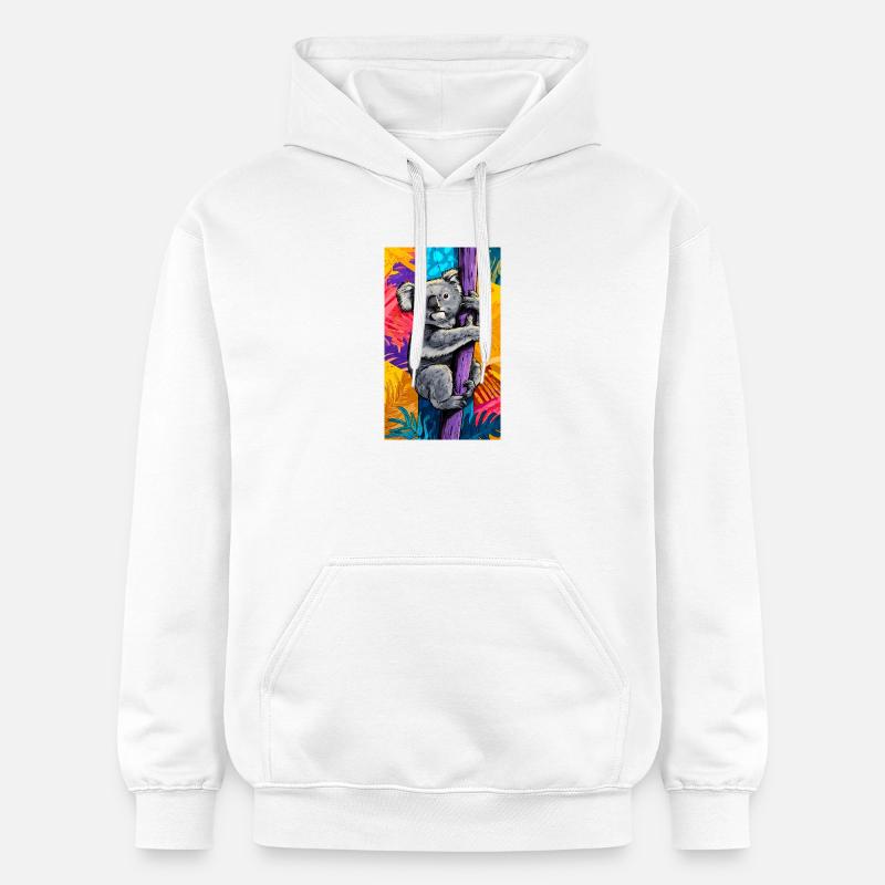 Koala - Sweat à capuche Softstyle® Gildan Unisexe - blanc