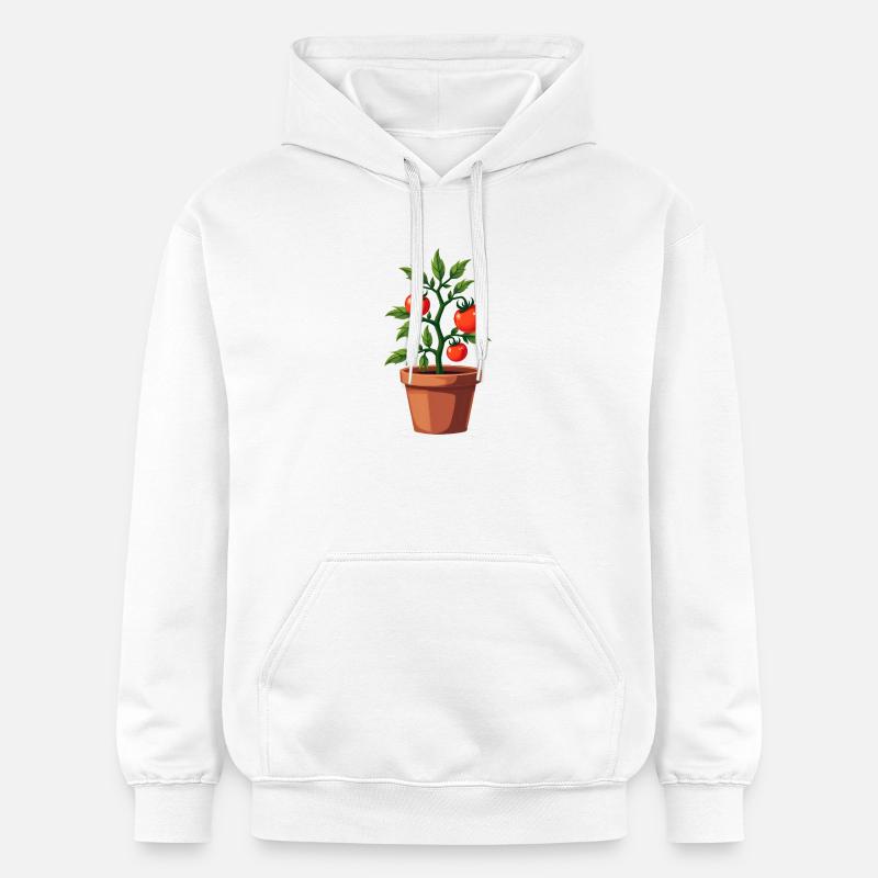 Plante de tomate - Sweat à capuche Softstyle® Gildan Unisexe - blanc