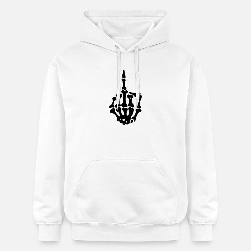 middlefinger - Sweat à capuche Softstyle® Gildan Unisexe - blanc