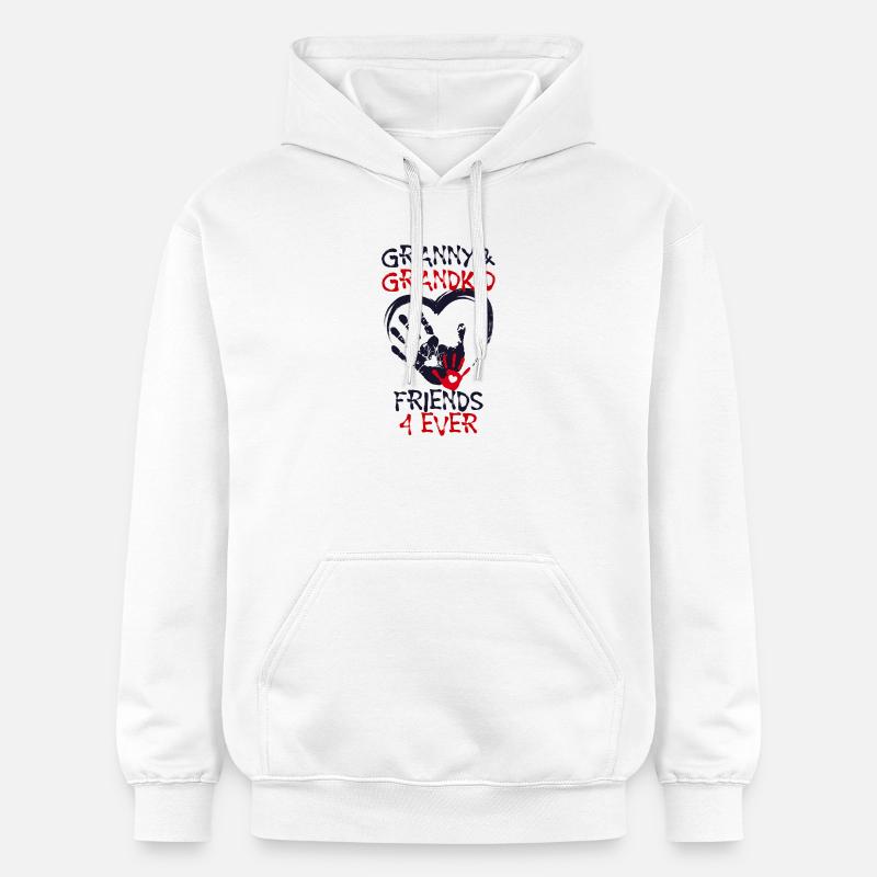 Enkelkind Großmutter Oma Statement Seniorin - Gildan Unisex Softstyle® Midweight Hoodie - Weiß