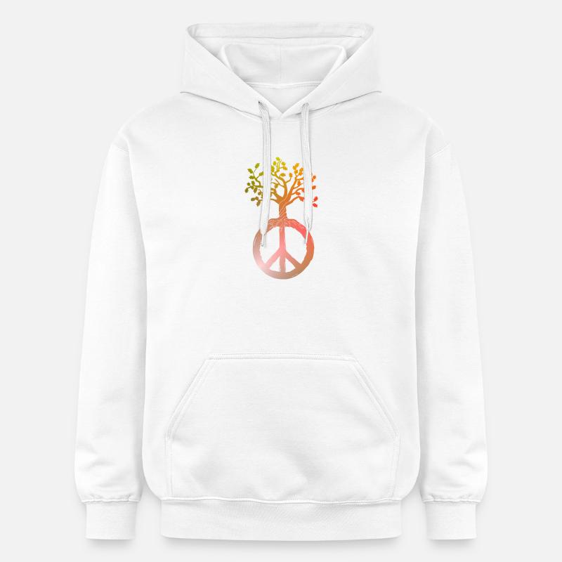 Arbre de la paix Paix - Sweat à capuche Softstyle® Gildan Unisexe - blanc
