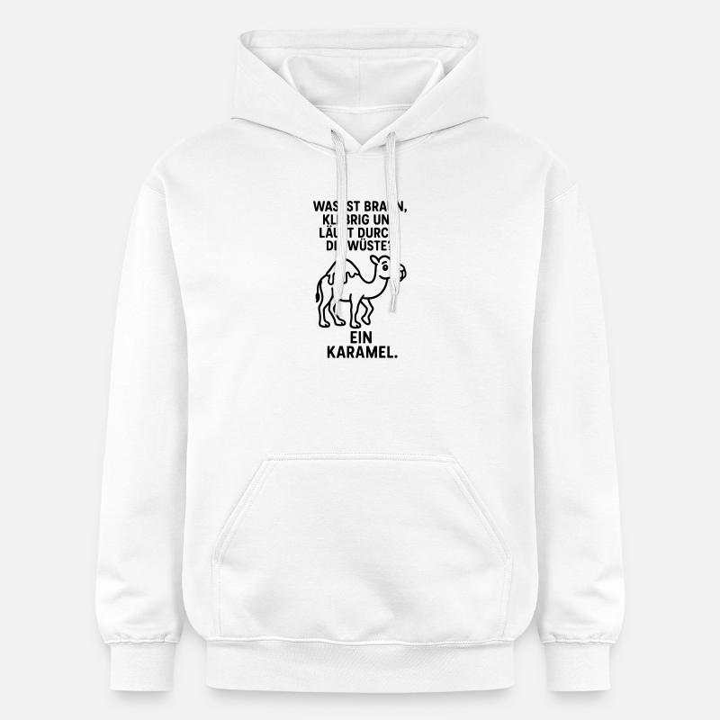Blague Karamel Caramel Camel Desert Kids - Sweat à capuche Softstyle® Gildan Unisexe - blanc