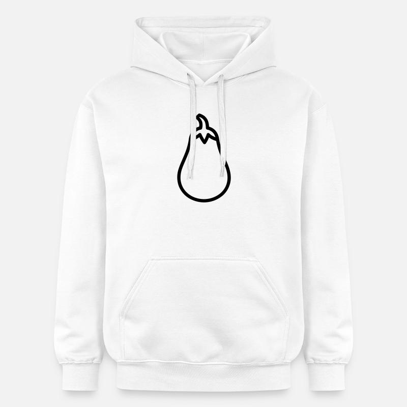 eggplant_-4- - Sweat à capuche Softstyle® Gildan Unisexe - blanc