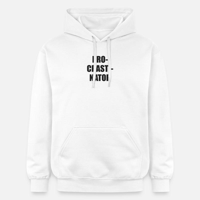 Bloc de fautes de frappe procrastinateur - Sweat à capuche Softstyle® Gildan Unisexe - blanc