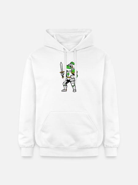 Frog Knight - Gildan Unisex Softstyle® Midweight Hoodie - white