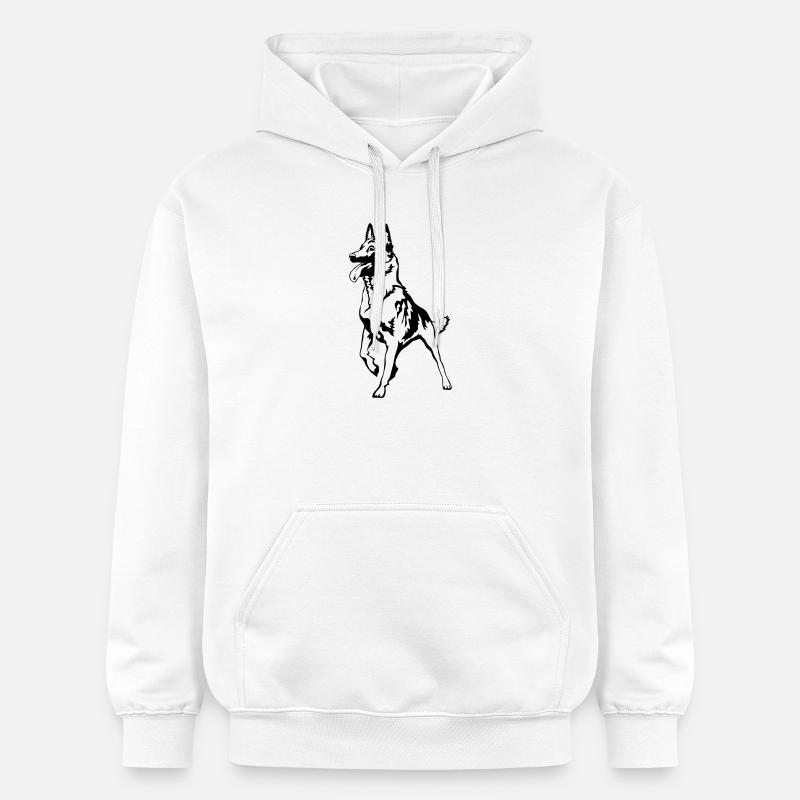 Malinois - Sweat à capuche Softstyle® Gildan Unisexe - blanc