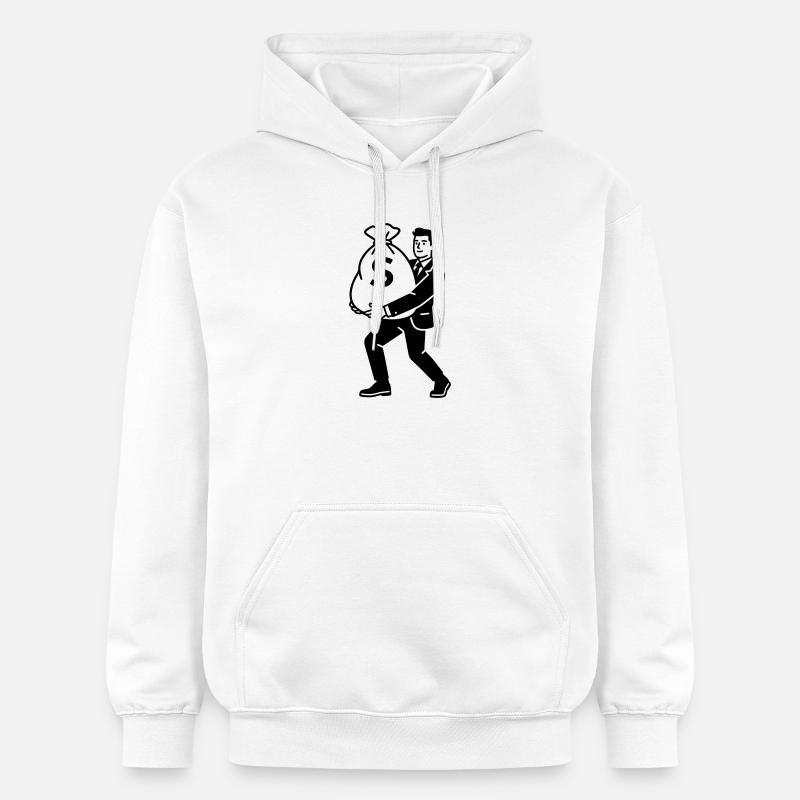 argent - Sweat à capuche Softstyle® Gildan Unisexe - blanc