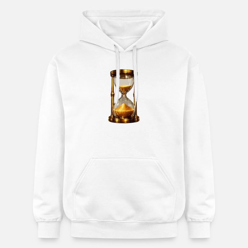Sablier d’or - Sweat à capuche Softstyle® Gildan Unisexe - blanc