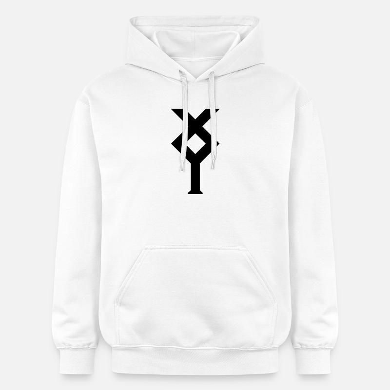 Ixylon sailing class nautical emblems - Gildan Unisex Softstyle® Midweight Hoodie - white