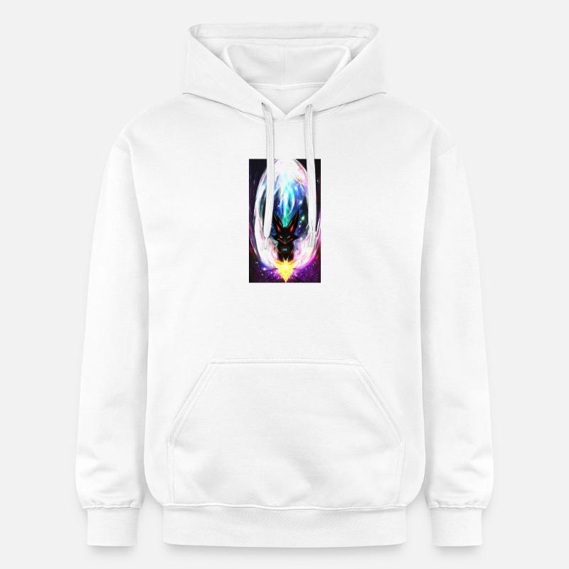 Lightning Wolf - Gildan Unisex Softstyle® Midweight Hoodie - white