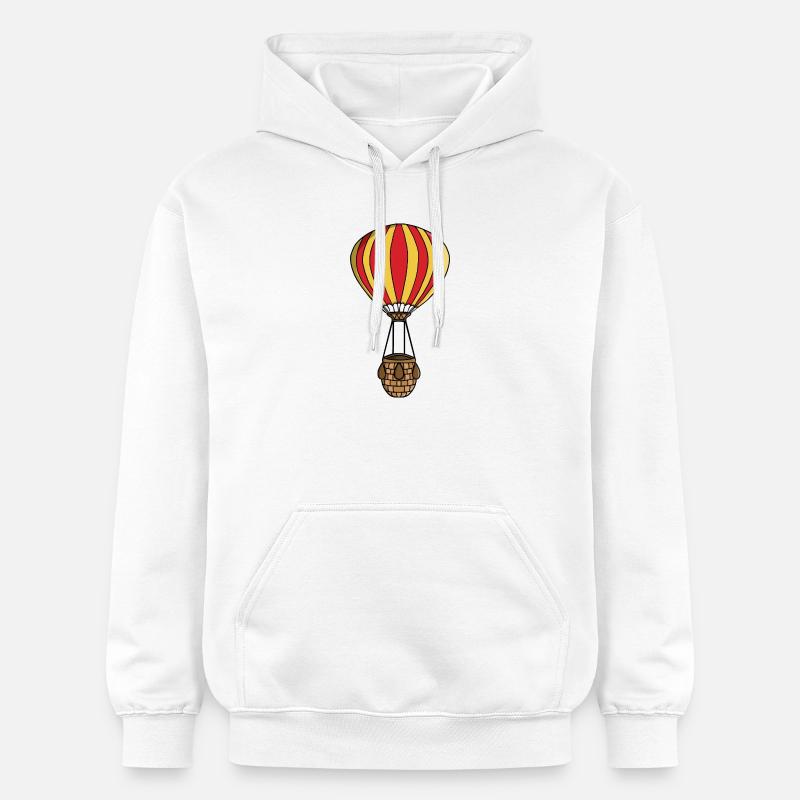 Montgolfière - Sweat à capuche Softstyle® Gildan Unisexe - blanc