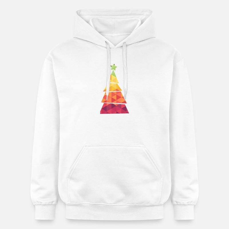 Sapin de Noël - Weihnachtsbaum - Weihnachten - Sweat à capuche Softstyle® Gildan Unisexe - blanc