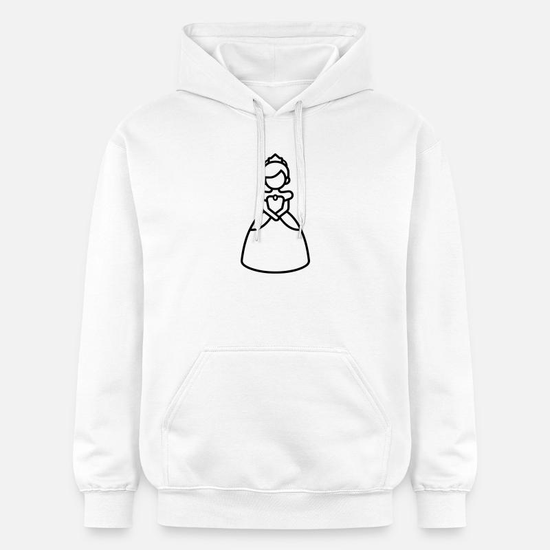 princesse - Sweat à capuche Softstyle® Gildan Unisexe - blanc