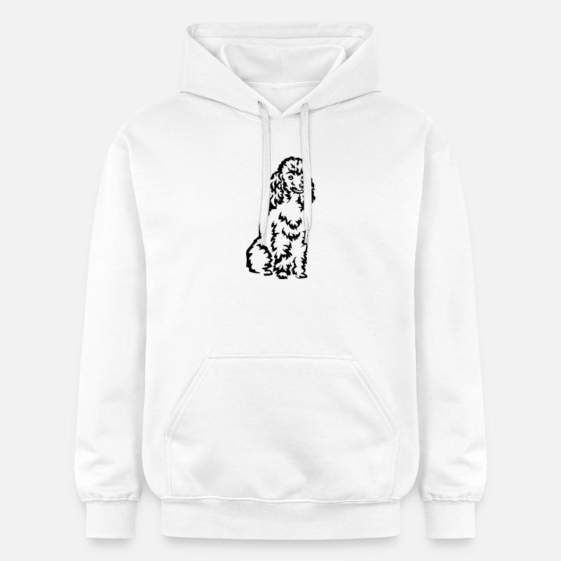 Caniche - Sweat à capuche Softstyle® Gildan Unisexe - blanc