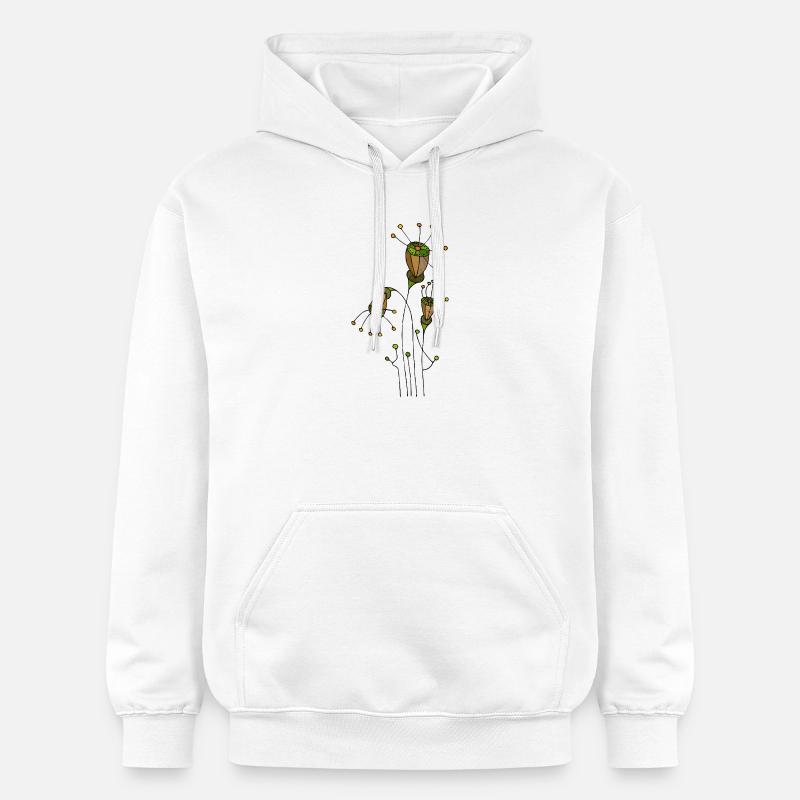 Fleur - Sweat à capuche Softstyle® Gildan Unisexe - blanc