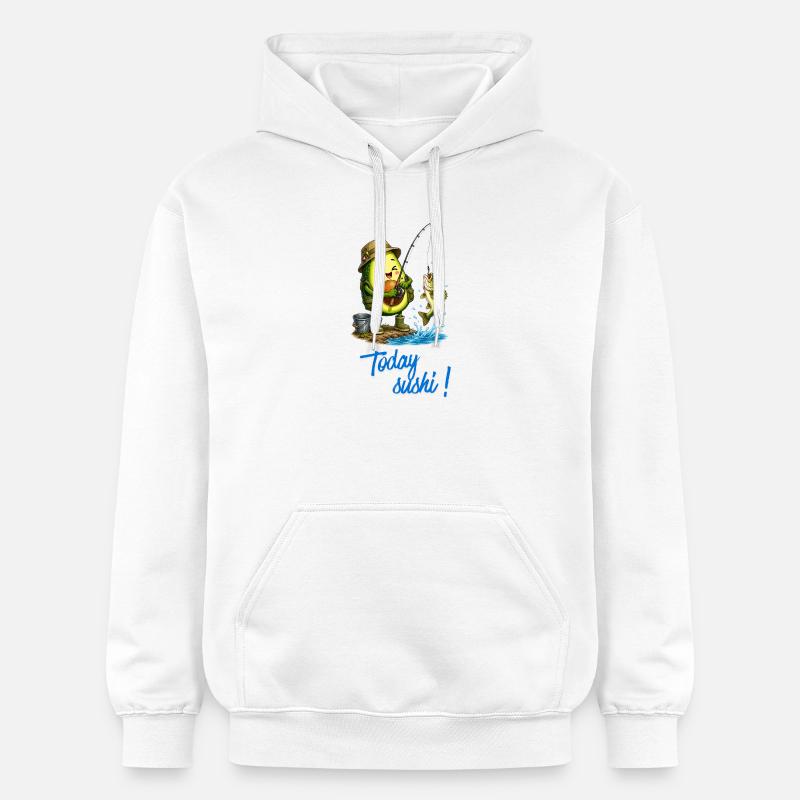 Aventure des pêcheurs d’avocats - Sweat à capuche Softstyle® Gildan Unisexe - blanc