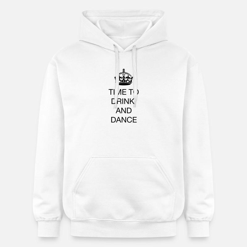 Time to drink and dance - Sweat à capuche Softstyle® Gildan Unisexe - blanc