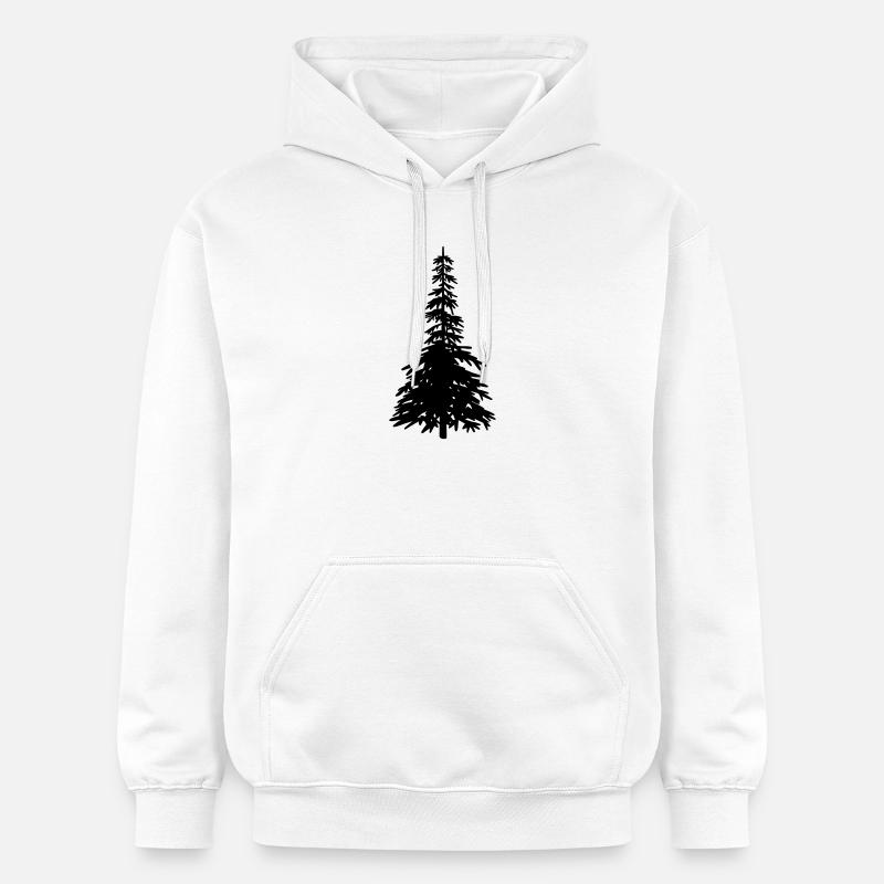 arbre de Noël - Sweat à capuche Softstyle® Gildan Unisexe - blanc
