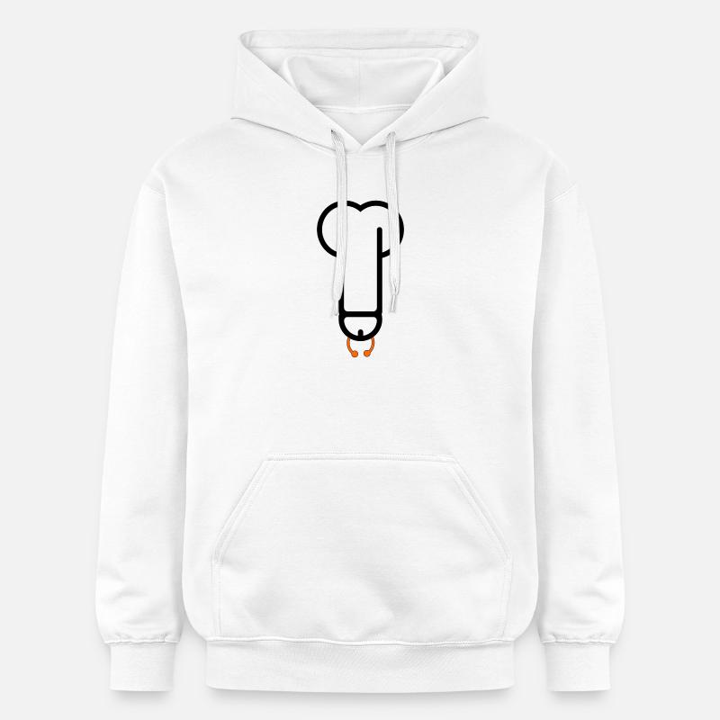 pierceddick1 - Sweat à capuche Softstyle® Gildan Unisexe - blanc