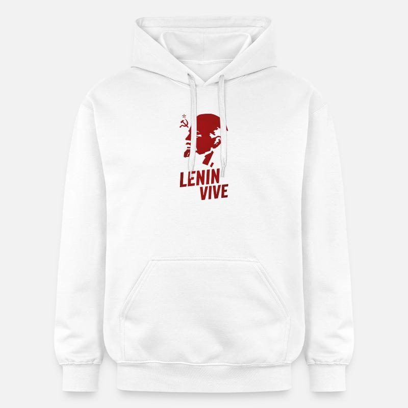 Lénine vit - Sweat à capuche Softstyle® Gildan Unisexe - blanc