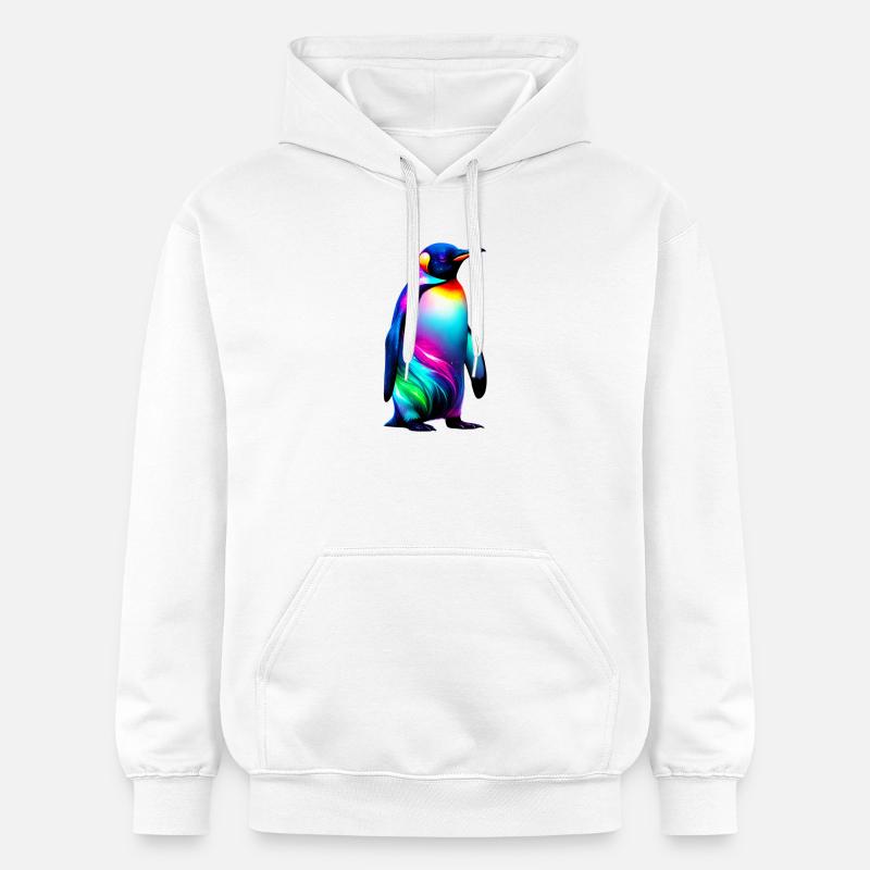 Pingouin - Sweat à capuche Softstyle® Gildan Unisexe - blanc