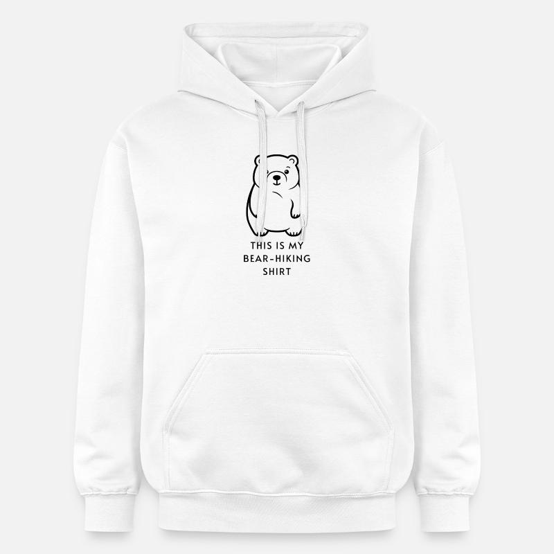 C’est ma chemise de randonnée d’ours - Sweat à capuche Softstyle® Gildan Unisexe - blanc