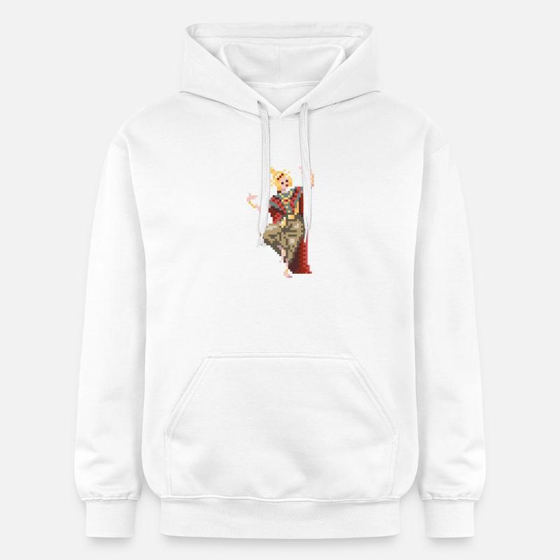 Danseuse thaïlandaise 8bit - Sweat à capuche Softstyle® Gildan Unisexe - blanc