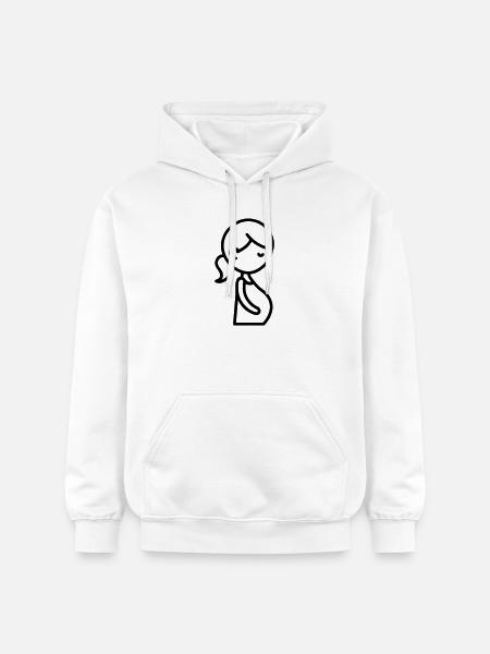 Schwangere - Gildan Unisex Softstyle® Midweight Hoodie - Weiß