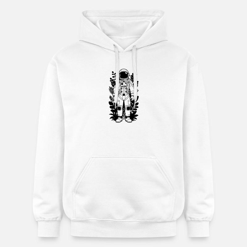 astronaute - Sweat à capuche Softstyle® Gildan Unisexe - blanc