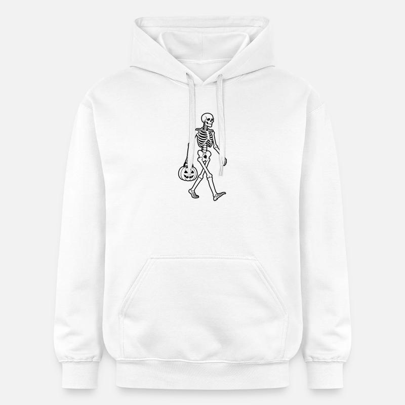 Squelette Halloween - Sweat à capuche Softstyle® Gildan Unisexe - blanc