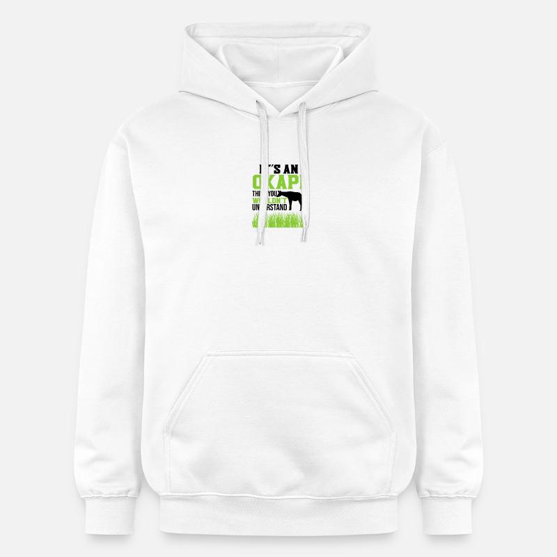 Ist ein Okapi - Gildan Unisex Softstyle® Midweight Hoodie - Weiß