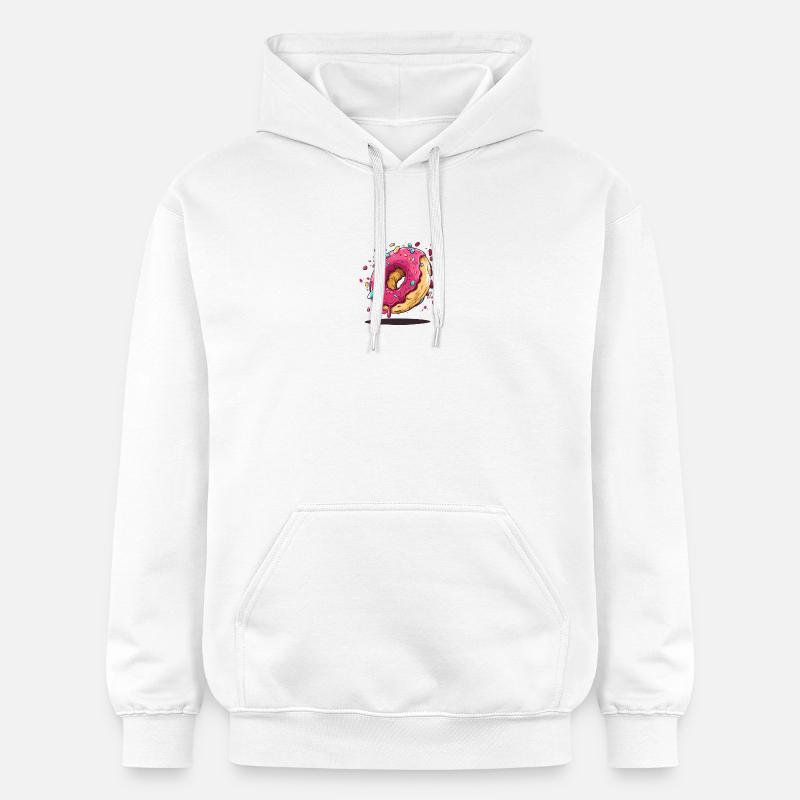 Conception de beignets - Sweat à capuche Softstyle® Gildan Unisexe - blanc