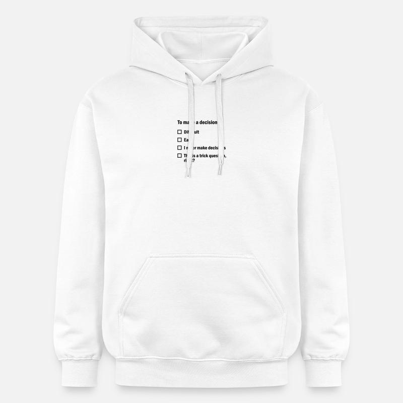 Prendre une décision, c’est... - Sweat à capuche Softstyle® Gildan Unisexe - blanc