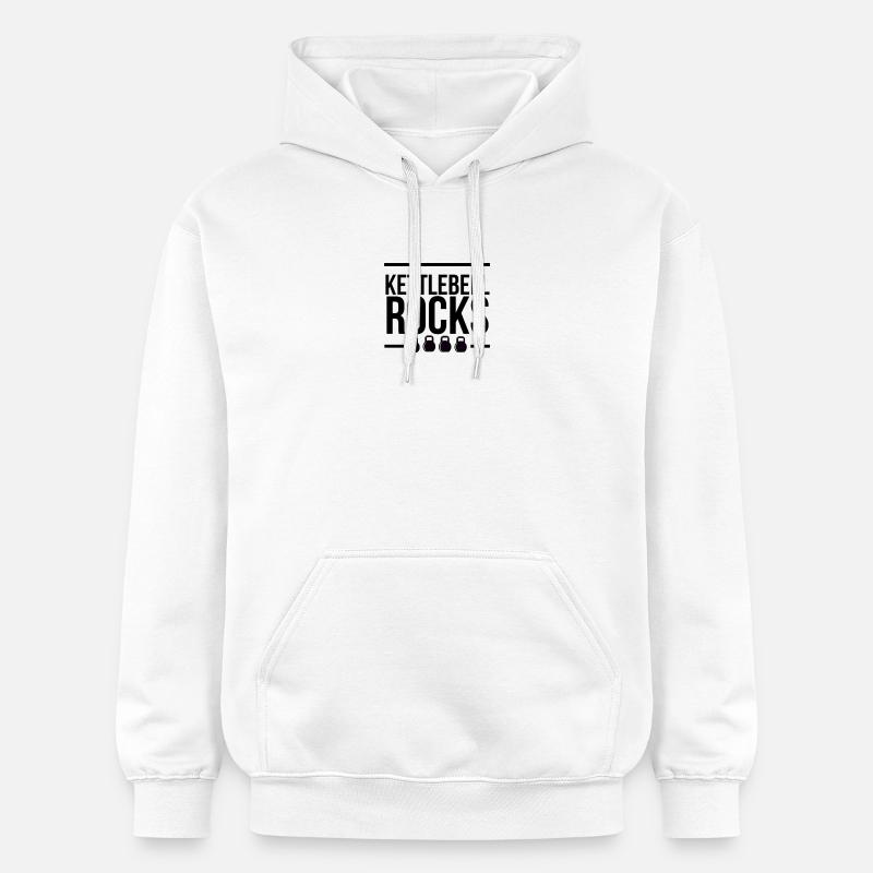 Kettlebell ROCKS 1.0 - Sweat à capuche Softstyle® Gildan Unisexe - blanc