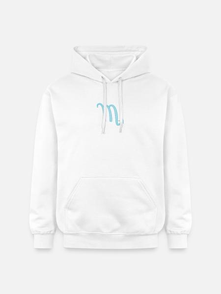 Skorpion-Sternzeichen Pastellblau - Gildan Unisex Softstyle® Midweight Hoodie - Weiß