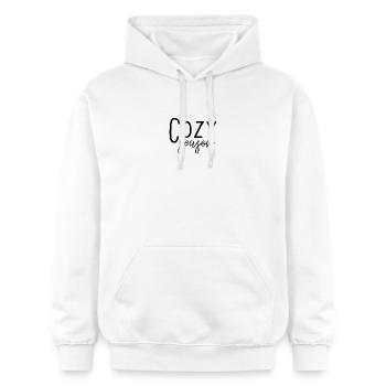 Saison confortable - Sweat à capuche Softstyle® Gildan Unisexe - blanc - Devant - Liana (172cm) & Jaron (178cm)