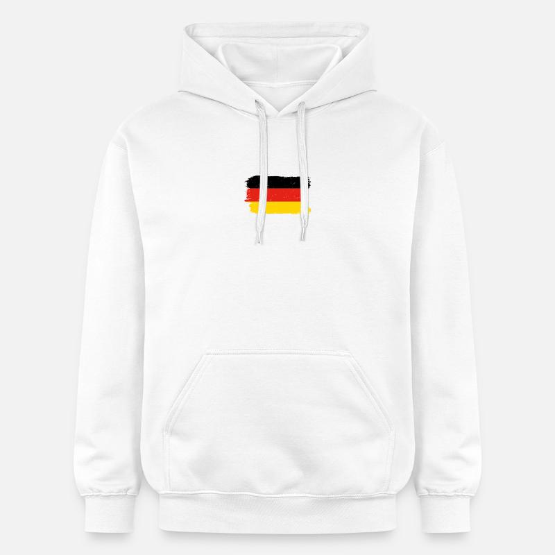 Graphique du drapeau rouge jaune - Sweat à capuche Softstyle® Gildan Unisexe - blanc