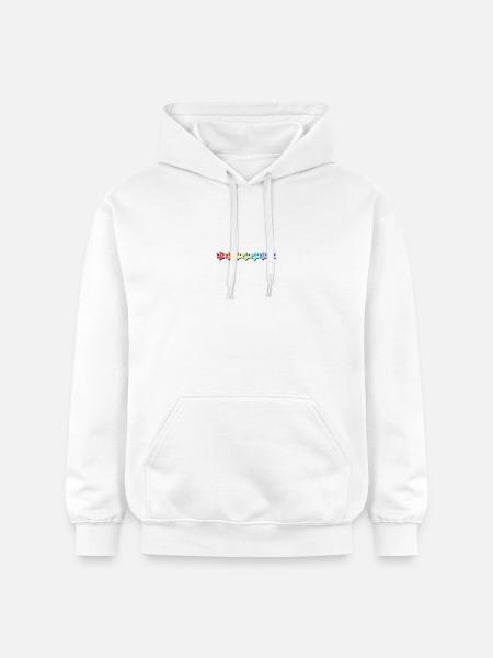 Pfotendesign in Pastellfarben - Gildan Unisex Softstyle® Midweight Hoodie - Weiß