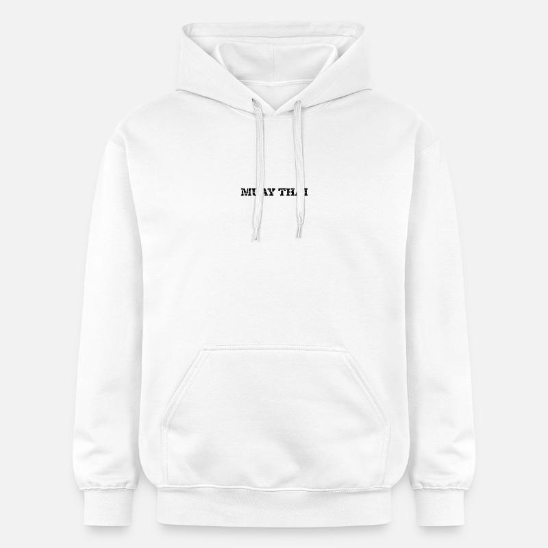 Muay Thaï - Sweat à capuche Softstyle® Gildan Unisexe - blanc
