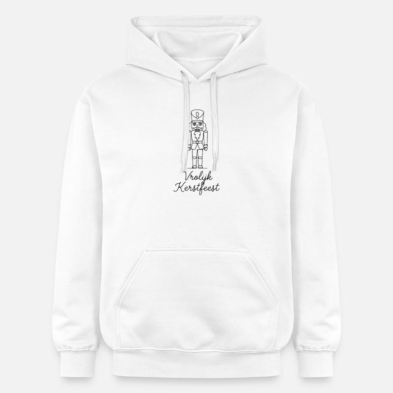 Vrolijk Kerstfeest Casse-Noisette de Noël - Sweat à capuche Softstyle® Gildan Unisexe - blanc