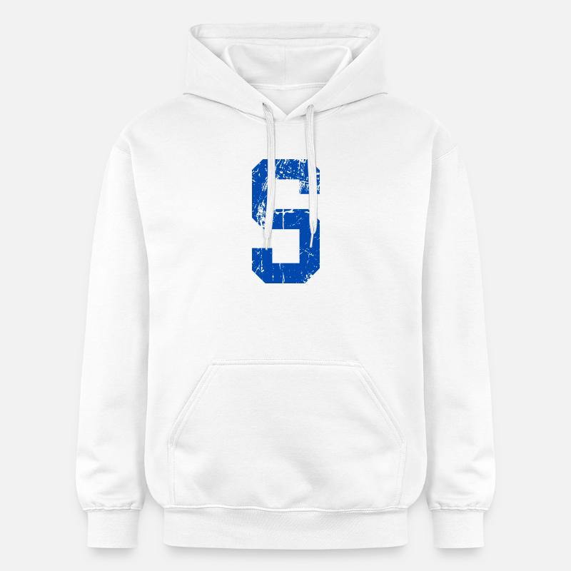 Lettre s sport rétro  - Sweat à capuche Softstyle® Gildan Unisexe - blanc