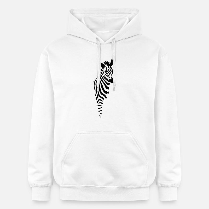zebra - Sweat à capuche Softstyle® Gildan Unisexe - blanc