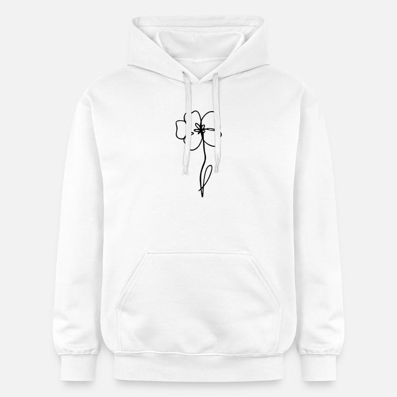 pavot - Sweat à capuche Softstyle® Gildan Unisexe - blanc