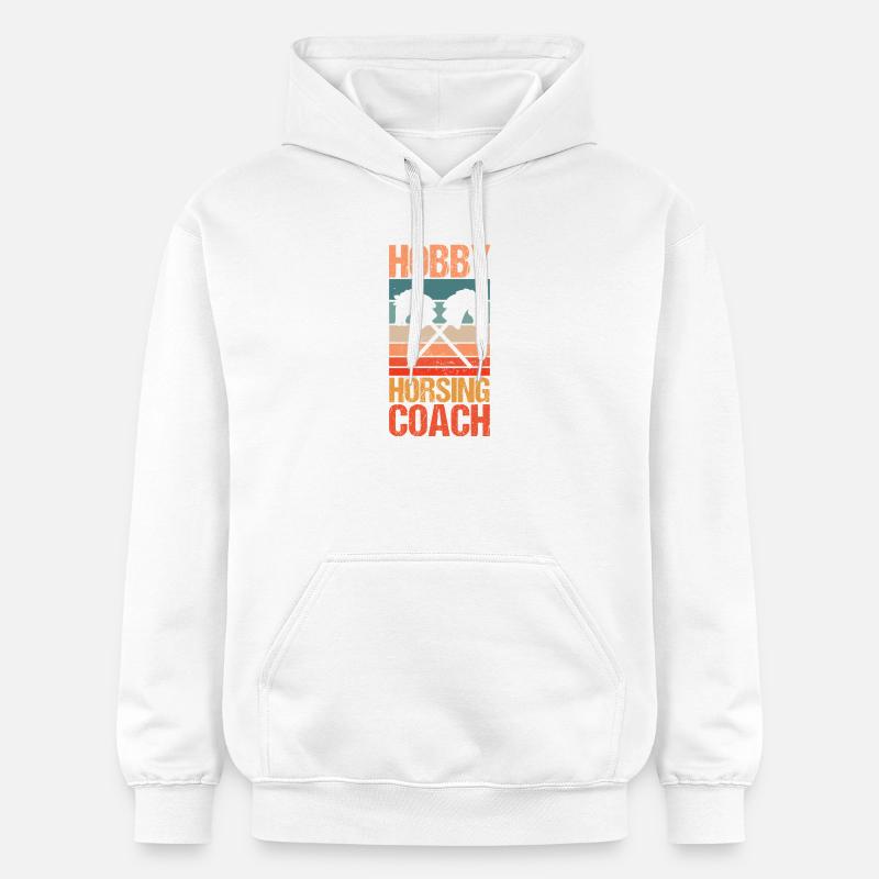 Steckenpferd Cheval de Hobby Cavalier - Sweat à capuche Softstyle® Gildan Unisexe - blanc