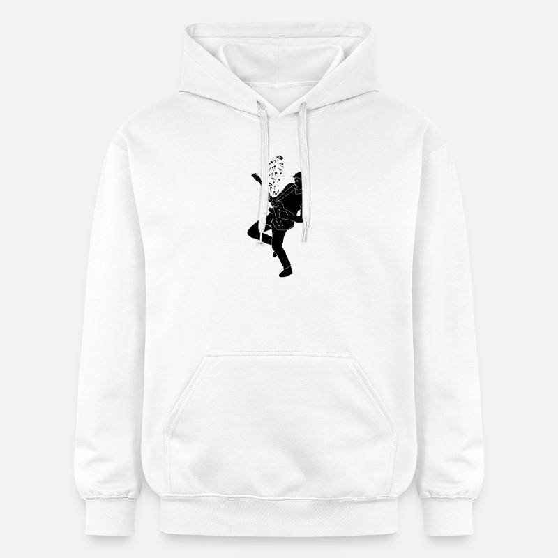 Guitariste solo - Sweat à capuche Softstyle® Gildan Unisexe - blanc