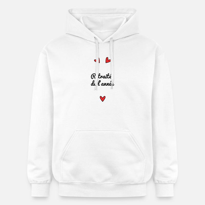 RETRAITE DE L'ANNEE - Sweat à capuche Softstyle® Gildan Unisexe - blanc